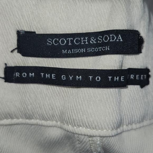 Scotch & Soda Womens Cream Casual Shorts Elastic Waist‎ Athleisure - Picture 4 of 10